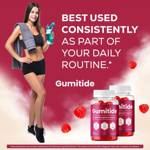 Gumitide Gummies - Gumi Tide Support Advanced Formula Gummy Maximum Strength, Daily Gumitidegummies Premium All Natural Ingredients Overall Health & Wellness Reviews, 60 Gummies for 1 Month
