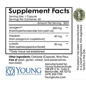 Mirica Advanced - High Absorption Formula, Palmitoylethanolamide (Pea) Luteolin and Polydatin, Nervous System Support Capsule, 60Ct