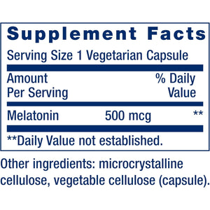 Life Extension Melatonin, 500 Mcg – Gently Promotes Sleep, Low Dose, Value Size – Non-Gmo, Gluten-Free, Vegetarian – 200 Capsules