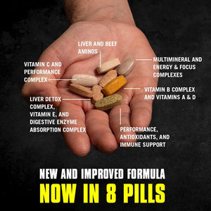 Animal Pak - Convenient Multivitamin for Men & Women Daily All-In-One Vitamin & Supplement Pack - Zinc, Vitamins C, B, D, Amino Acids, and Immune Support - Sports Nutrition Performance - 44 Count
