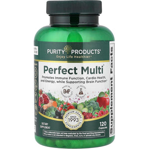 Purity Products Perfect Multi - Multivitamin Packed with Vitamins, Minerals and Phytonutrients - 60 Breakthrough Nutrients - Support for Healthy Immunity, Normal Energy Levels - 120 Capsules (1)