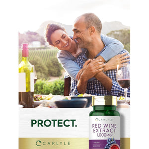 Carlyle Red Wine Extract Capsules | 120 Count | Non-Gmo and Gluten Free Supplement