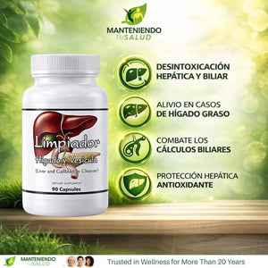 Limpiador HÃgado Y VesÃcula, Liver Support with Boldo Extract and Milk Thistle Extract, 90 Vegetarian Capsules