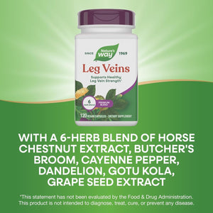 Nature'S Way Premium Blend Leg Veins; Vegetarian; 120 Vegetarian Capsules
