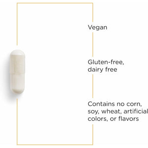 Integrative Therapeutics GABA - Brain Health Supplement That Supports Nerve Cell Function* - Support Neurochemical Balance & Neurotransmitter Production* - Dairy-Free - 60 Capsules (60 Servings)