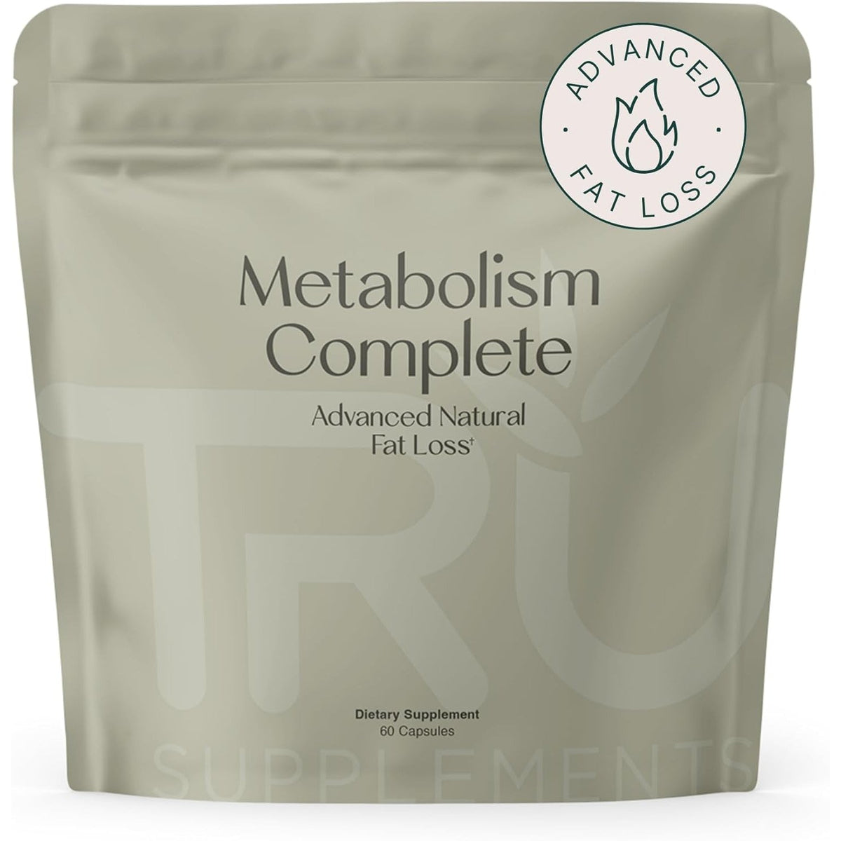 TRU Supplements Metabolism, Advanced Fat Loss, Fight Cravings, Boost Mood, No Jitters or Crash, 30 Servings