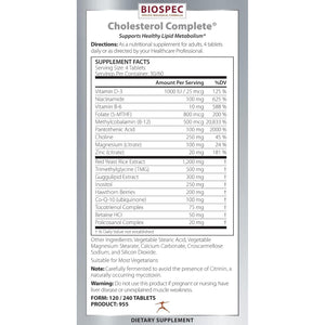 BIOSPEC NUTRITIONALS Cholesterol Complete - Natural Cholesterol Support for Cardiovascular and Heart Health* - Red Yeast Rice, CO-Q-10, Hawthorn, Magnesium (240 Tablets)