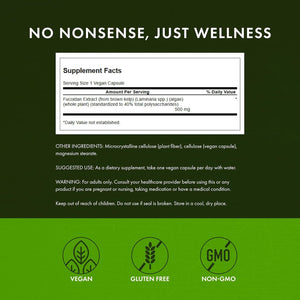 Swanson Maximum Strength Fucoidan Extract Immune Support Supplement for Adults Seeking Natural Immune Defense from Brown Seaweed - 500 Mg (60 Vegan Capsules)