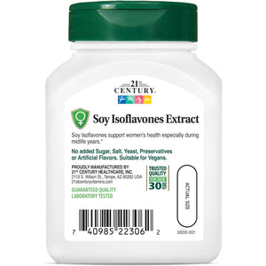 21St Century Soy Isoflavones Veg Capsules, 60Count