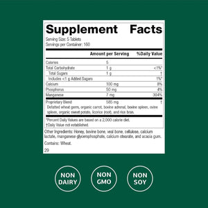 Standard Process Bio-Dent Skeletal Health Dietary Supplement - Teeth & Bone Function Support - Skeletal & Collagen Supplement - 800 Tablets