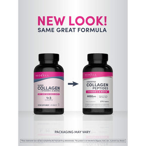 Neocell Advanced Collagen Peptides | 270 Tablets | 6000Mg | for Women and Men | with Vitamin C & Biotin | Non-Gmo, Gluten & Soy Free