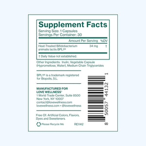 Love Wellness Hello Burn Activate | Support Visceral Fat Burn with HT BPL1 Postbiotic | Supports Healthy Waist Circumference, Longevity and Metabolic Wellness | 30 Count