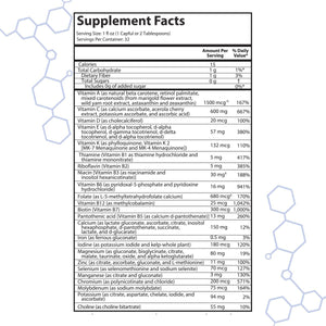 Drucker Labs Organic Sugar-Free All-In-One Performance Liquid Multivitamin for Men & Women | Non-Gmo, Gluten & Dairy Free | with Magnesium, Zinc, Vitamins D, C & E | 32 Oz