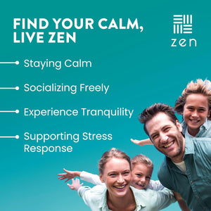 Wellpath Zen Stress Relief Supplement + Mood Support | Calm, Stress & Energy Support | Ashwagandha Root, Rhodiola Rosea, L-Theanine, Lemon Balm | Herbal Capsules, 60 Ct