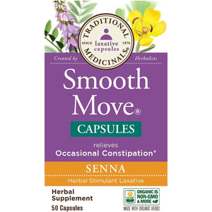 Traditional Medicinals - Smooth Move Senna, 50 Capsules