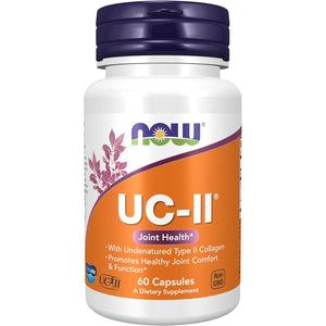 NOW Foods Supplements, UC-II Type II Collagen with Undenatured Type II Collagen, 60 Veg Capsules