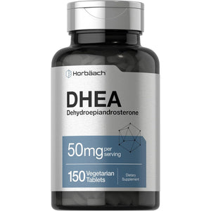 Horbäach DHEA 50Mg | 150 Tablets | Non-Gmo, Gluten Free Supplement