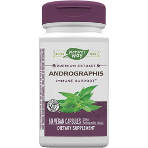 Nature'S Way Premium Extract Andrographis, Immune Support*, 300 Mg Andrographis Extract per Serving, 60 Vegan Capsules