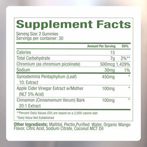 Plant People Wonderburn Metabolism & Cravings Control Gummies, Zero Sugar, Ripe Mango Flavor (60 Count)