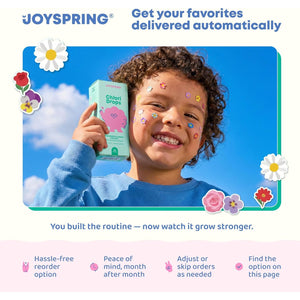 Joyspring Melatonin 1MG for Kids | 5HTP & L-Theanine – Sugar-Free Liquid Melatonin for Kids & Teens – Child-Friendly Sleep Supplement (1 Fl Oz)