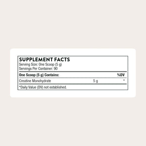 THORNE Creatine - Micronized Creatine Monohydrate Powder - Support for Muscles & Cognitive Function* - for Women & Men - Unflavored - NSF Certified for Sport - 5 G per Serving - 90 Servings