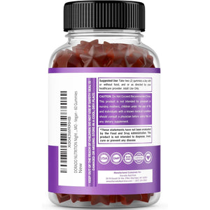 Night Time Fat Burner Gummies (60 Count) Weight Loss & Metabolism - Sugar-Free - Delicious Raspberry Flavored Melatonin Supplement Gummies - Vegan Safe - Third Party Tested - Made in USA
