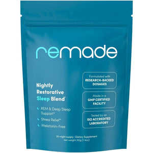 Remade Natural Sleep Aid without Melatonin - Ashwagandha, L Theanine, Apigenin, Glycine