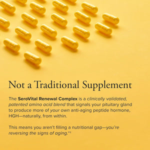 Serovital Renewal Complex - anti Aging Supplements - Amino Acids - Peptides - Improved Energy and Immunity, Better Deeper Sleep, 30-Day Supply
