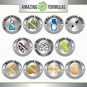 Amazing Formulas Glucosamine Chondroitin & MSM Supplement | 1850 Mg per Serving | 240 Capsules | Non-Gmo | Gluten-Free | Made in USA