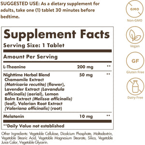 Solgar Triple Action Sleep, 90 Tri-Layer Tablets - Time-Release Melatonin & L-Theanine plus Herbal Blend - Helps You Relax - Non-Gmo, Gluten Free - 90 Servings
