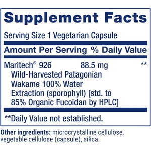 Life Extension Optimized Fucoidan with Maritech® 926, Promotes Healthy Immune Function, Gluten-Free, Non-Gmo, Vegetarian, 60 Capsules