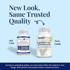 Research Verfied Appetite Suppressant - Curb Cravings, Reach Satiety, Boost Metabolism - 60 Capsules - Pack of 1