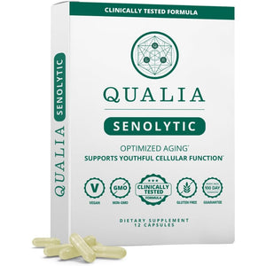 QUALIA LIFE SCIENCES Senolytic Supplement, Fisetin, Quercetin, Piperlongumin & More, Aging Supplement - Supports Optimal Cell Repair & Rejuvenation, Naturally Eliminate Zombie Cells, 1 Month Supply