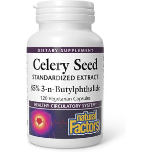 Natural Factors, Celery Seed, Concentrated Celery Extract for Healthy Circulation & Heart Support