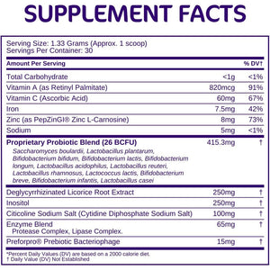 Aspire Nutrition Bio-Heal Pro+ 6-In-1 Probiotic Powder Supplement – Daily Probiotic Formula for Women, Men, and Kids - 30 Day Supply
