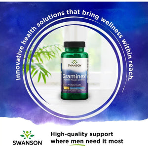 Swanson Graminex Flower Pollen Extract - Men'S Health Supplement to Support Prostate, Kidney, Bladder & Urinary Tract Health* - Non-Gmo - 60 Capsules