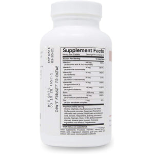 Stress and Adrenal Support - 90 Chewable Tablets - Citrusy Orange Flavor - Easily Digestible - by New Health Products
