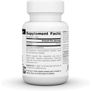 Source Naturals Vinpocetine Tablets, Supports Cognitive Performance*, 10 Mg - 60 Tablets