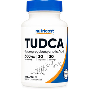 Nutricost Tudca 500Mg, 30 Capsules (Tauroursodeoxycholic Acid) - Premium Quality, Gluten Free