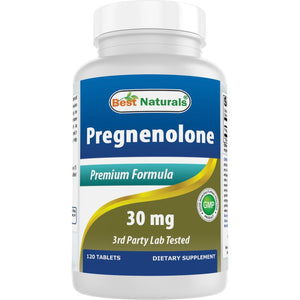 Best Naturals Pregnenolone 30 Mg Tablets, 120 Count