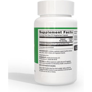 Amazon Basics Daily Probiotic, 10 Billion Active Cultures, Supporting Digestive and Intestinal Health, Capsule, 60 Count, Two Month Supply