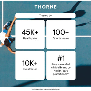 THORNE - Adrenal Cortex - Supplement for Cortisol Management - Supports Healthy Adrenal Gland Function, Stress Management, Immune System, Fatigue & Metabolism* - Third-Party Certified - 60 Capsules