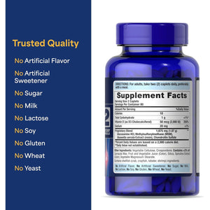 Puritan'S Pride Advanced Glucosamine Chondroitin MSM with Vitamin D3 50Mcg (2000 IU), Dietary Supplement for Joint Health, 80 Servings, 160 Coated Tablets