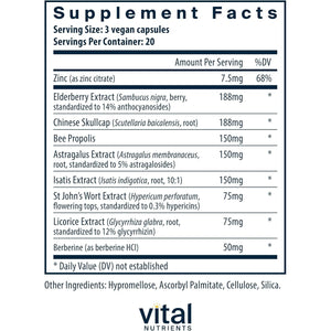 Vital Nutrients Viracon - Vegan Immune Support Supplement* - Zinc, Elderberry, Licorice Root Extract, & Other Herbs for Comprehensive Immune Support - Gluten, Dairy, Soy Free - Non-Gmo - 60 Capsules