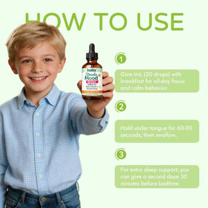 Halla Steady Mood Drops, Orange-Vanilla Flavor, Liquid Formula with Pine Bark Extract(1Pcs)