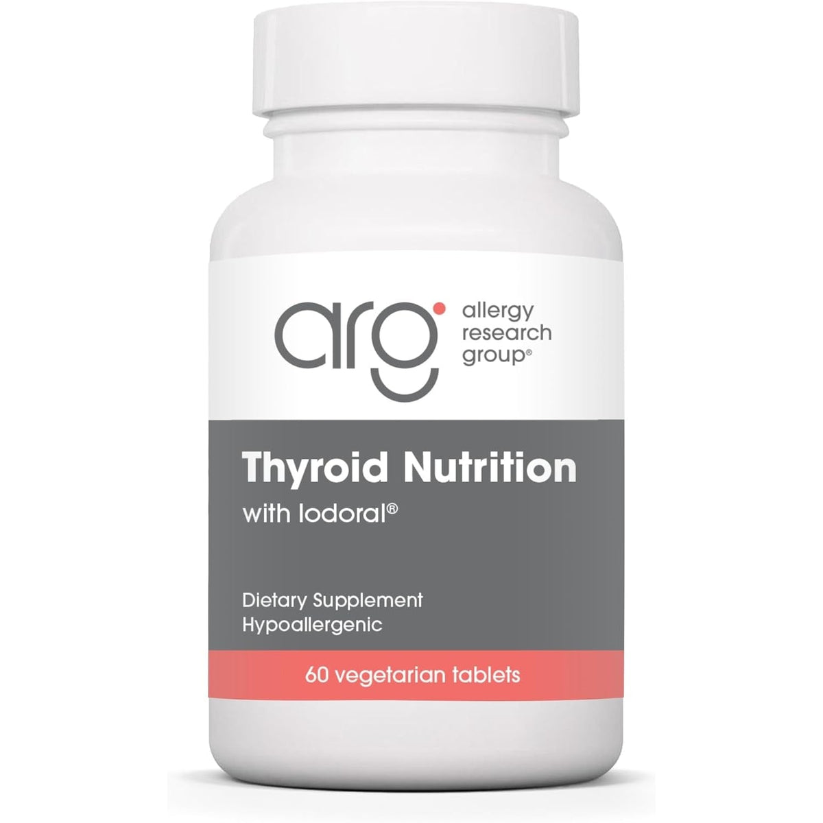 Allergy Research Group Thyroid Nutrition with Iodoral - Thyroid Support for Men & Women, Thyroid Complex Supplement, Thyroid Health, Iodine - 60 Count