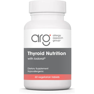 Allergy Research Group Thyroid Nutrition with Iodoral - Thyroid Support for Men & Women, Thyroid Complex Supplement, Thyroid Health, Iodine - 60 Count