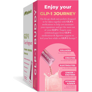 Dr. Stephanie'S GLP-1 Buddy Pair with GLP-1 Boosters for Best Results - Digestive Support, Preserve Lean Muscle, Replenish Vitamins - Strawberry Watermelon Drink Mix