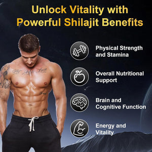 Vitacore Himalayan Shilajit Gummies for Men & Women, 85+ Trace Minerals & Fulvic Acid, Gluten-Free, 60 Gummies