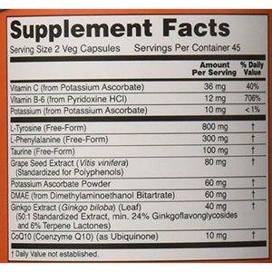 Now Foods True Focus, 90 Veg Capsules (2 Pack)